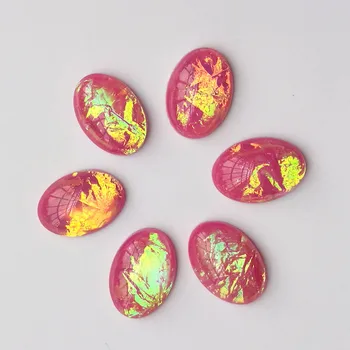 

Resin Stone Diameter 13x18mm Oval 38# high-quality Cabochon Dome Flat back beads DIY Jewelry Finding Cameo Pendant Setting