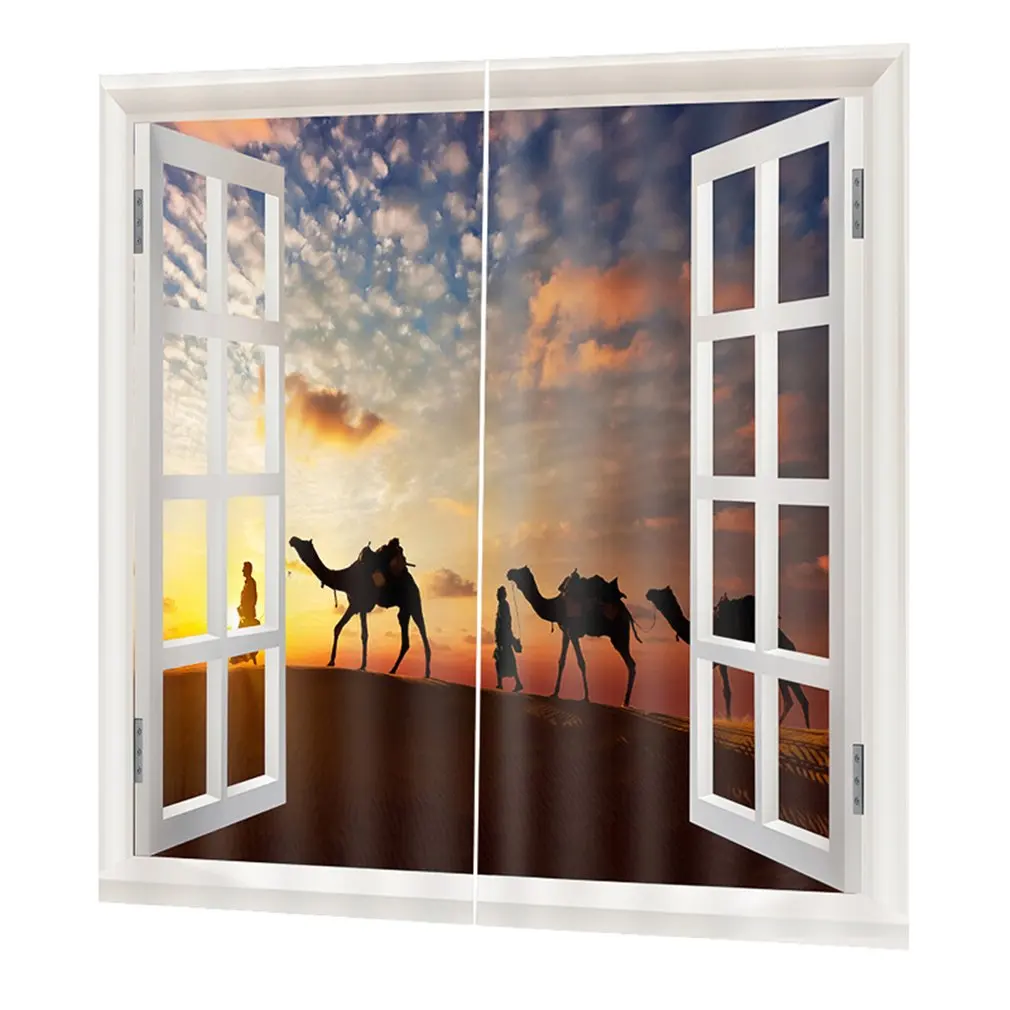 

FJ28 Blackout Curtain 150*166cm Elegant Living Room Bedroom Decorative Curtains