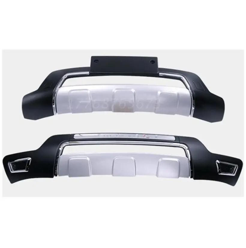 For Auto BUMPER GUARD For KIA Sorento 2013.2014 High Quality Brand New ABS Guard Plate Front + Rear