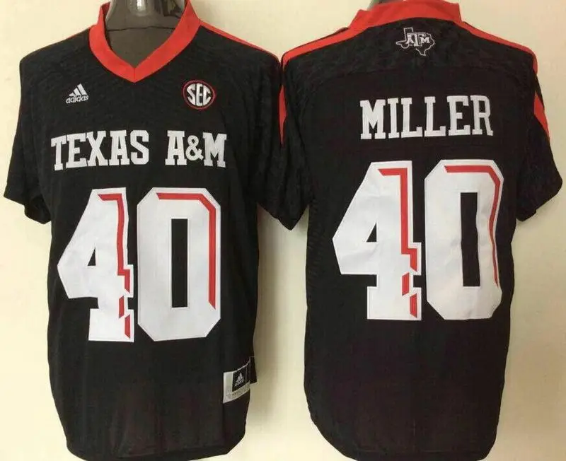 Оранжевый Stitiched, Texas A& M Aggies, Jonny Manziel, VON MILLER, Ricky Seals Jones Jersey - Цвет: Оранжевый