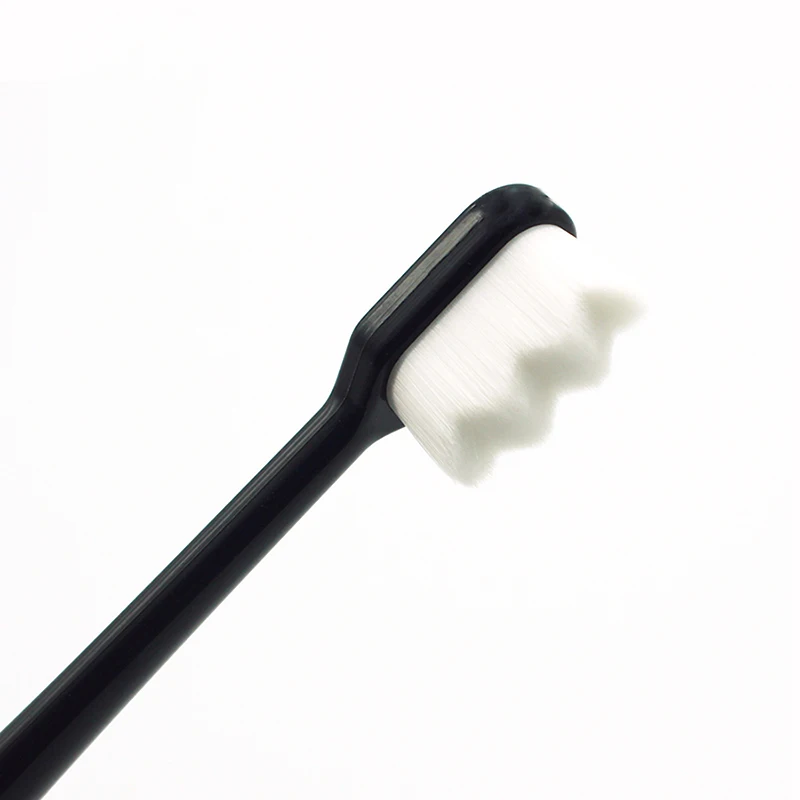 Ультратонкая Мягкая зубная щетка черная/белая ультра мягкая зубная щетка es профессиональная зубная нано-антибактериальная зубная щетка