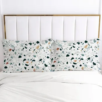 

3D Printed Pillowcases Pillow Case Soft Home Chair Decorative Pillow Covers Geometric Marbing Cover 45*45cm 51*91cm 50*75 Black