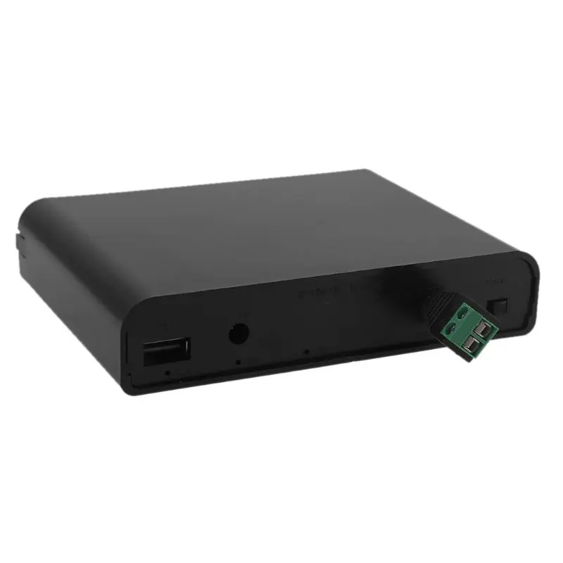 USB DC 12V Output 6x 18650 Batteries UPS DIY Power Bank for Cellphone Router LED |