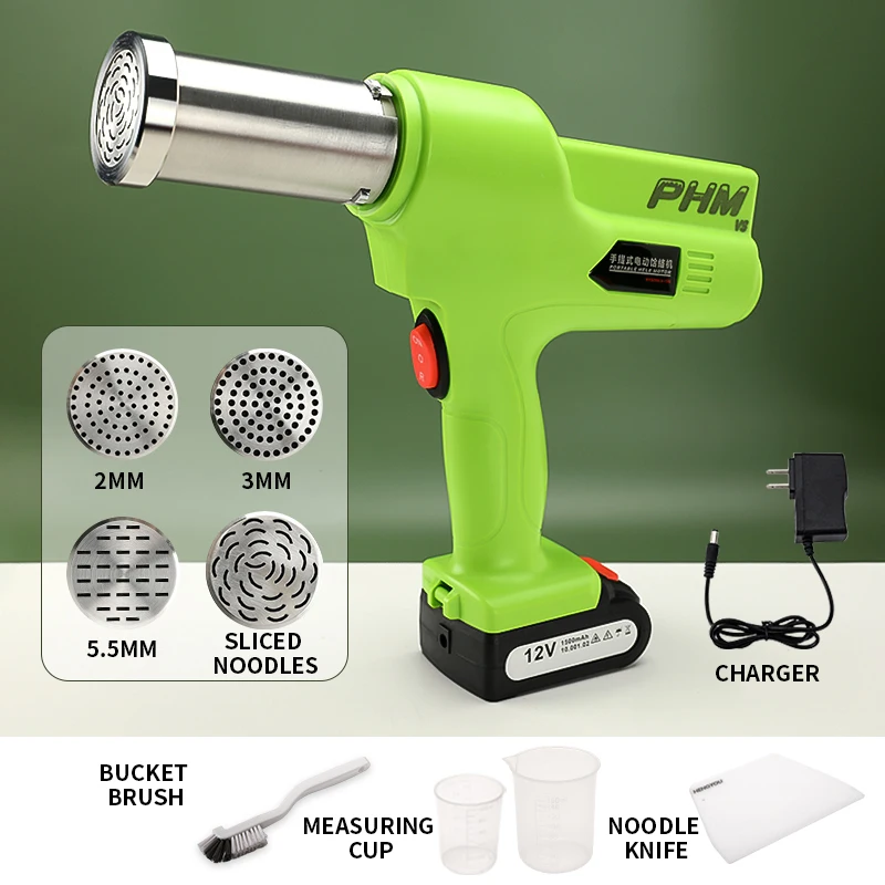 Household Small Automatic Noodle Press Handheld rechargeable noodle making machine 1500mAh large capacity battery
