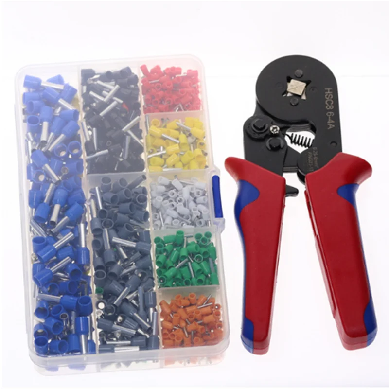 

800 Wire Crimping Tool Kit AWG 10-22 Terminal Connector Sleeves Contractors Ferrule Crimper Pliers for Stripper Wiring Projects