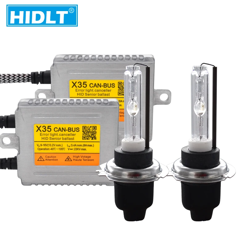 HIDLT AC 35W Cnlight Bulb Xenon DLT Error Free HID Canbus Ballast Kit H7 H1 H11 D2H 6000K 4300K 5000K Auto Car Light Bulb Lamp