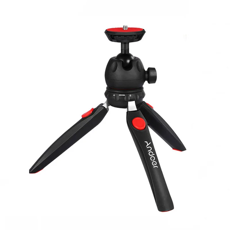 Andoer Mini Tabletop Tripod Phone Camera Tripod Portable Foldable with 1/4" Mounting Screw for DSLR/Mirrorless LED Video Light|Tripods| - AliExpress