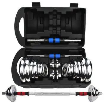 

Dumbbell Men Electroplating Dumbbells Gift Set/10/20/30KG Electroplating Dumbbells Barbell Packaged Combination