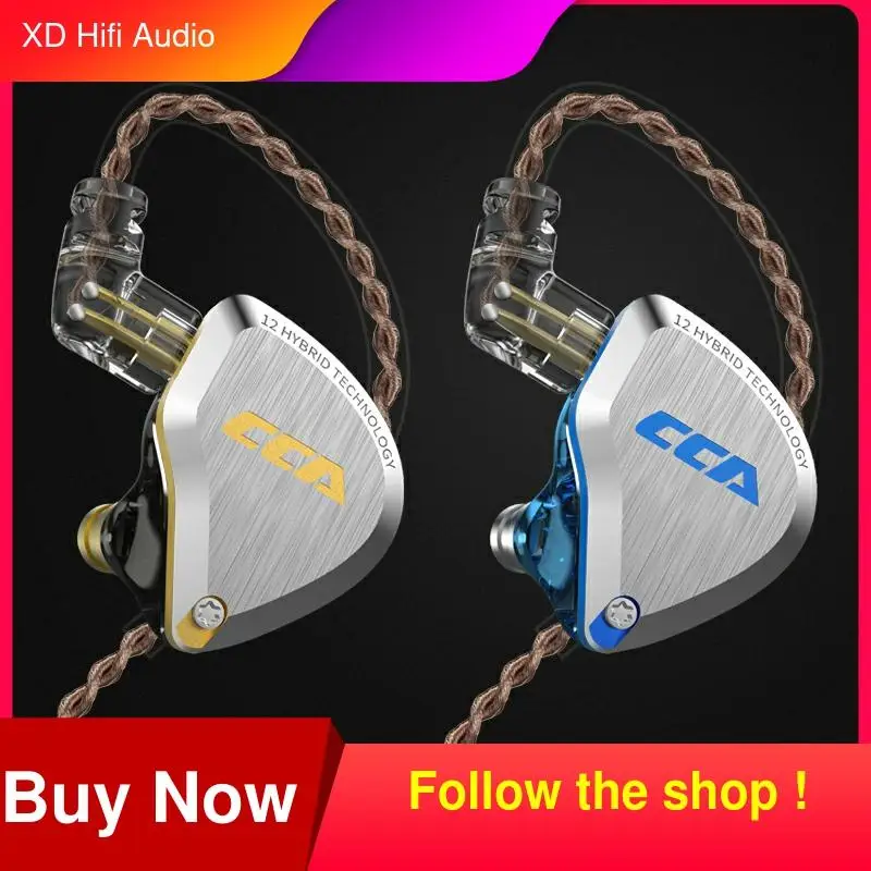 

CCA C12 5BA+1DD King 6 Driver Unit Hybrid Metal Headset Earbuds In Ear Monitor Headphones Noise Cancelling Earphone CCA C16