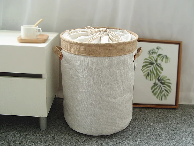 Picnic Basket Stand Laundry Basket Toy Storage Box Super Large Bag Cotton Washing Dirty Clothes Big Basket Organizer Bin Handle