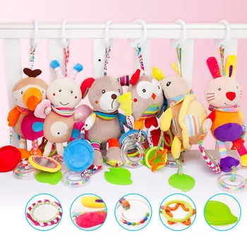 

10 styles Baby Toys 0-12 Months Cartoon Infant Toys Mobile Baby Plush Toy Bed Wind Chimes Rattles Bell Crib Bed Hanging Toy Gift