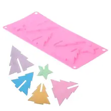 3D Рождественская елка форма Шоколадные конфеты силиконовые формы для тортов печенья выпечки украшения инструменты Кухня Формы для выпечки 634E