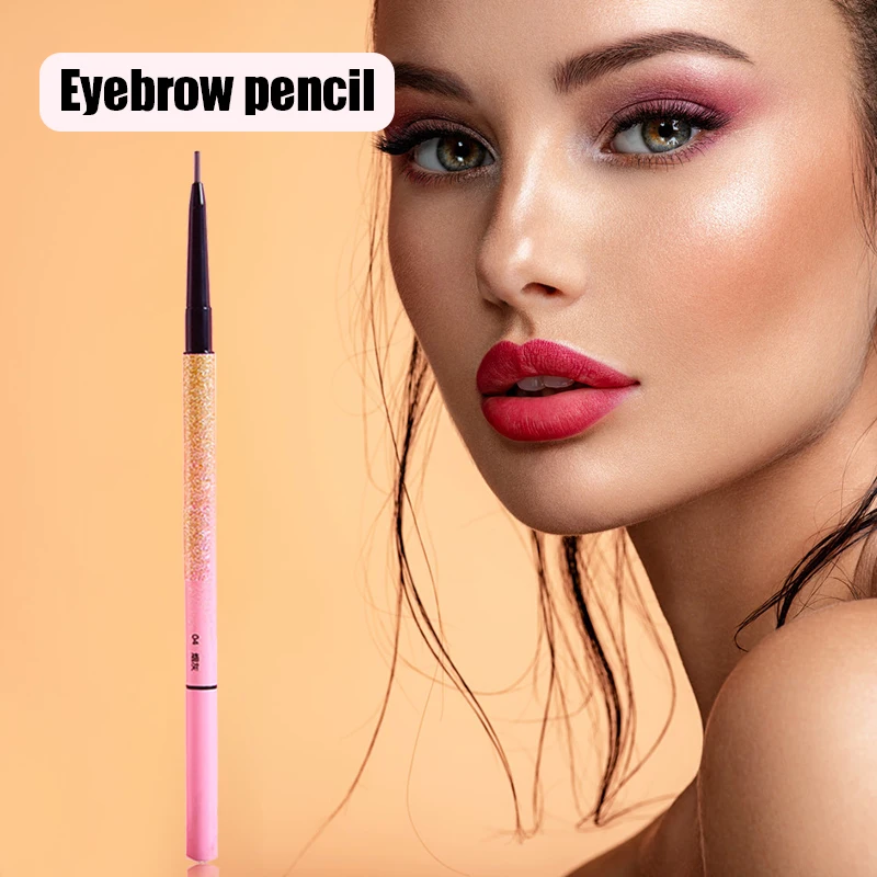 

Waterproof Eyebrow Pencil Dual Ends Design with Eyebrow Brush Ultra Fine Shape Brow Fill Eyebrow Pencil FRE-Drop