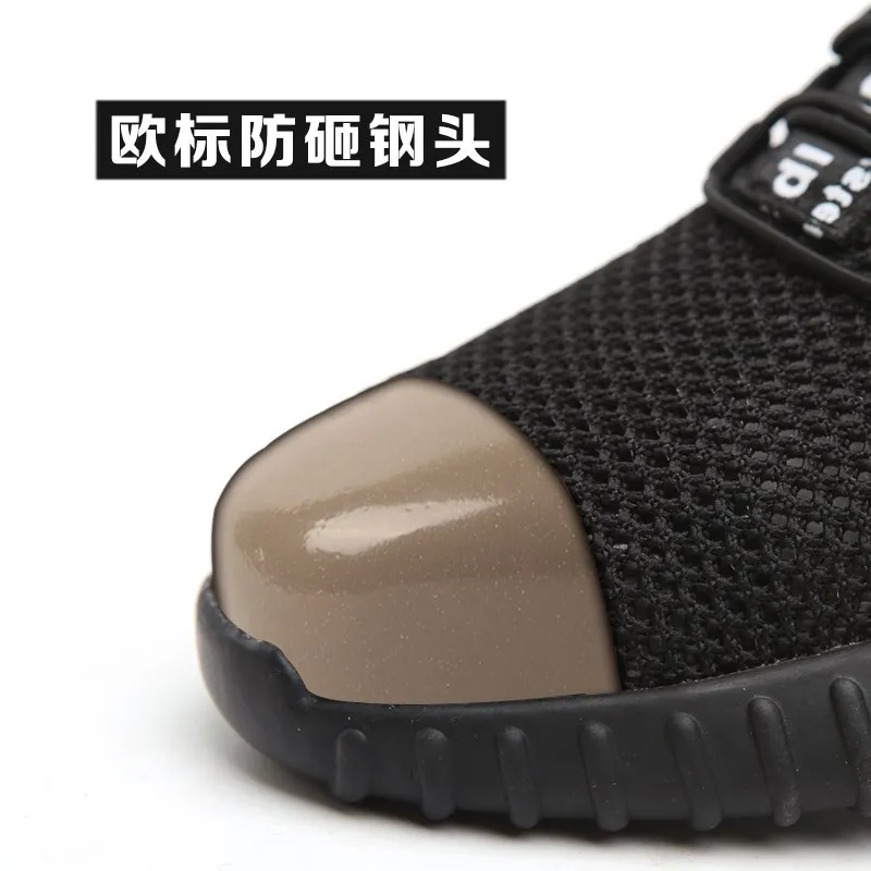 

Breathable Safety Shoes Men's Summer Deodorizing Light Soft-Sole Steel Head Anti-smashing And Anti-penetration Women's Safe Work