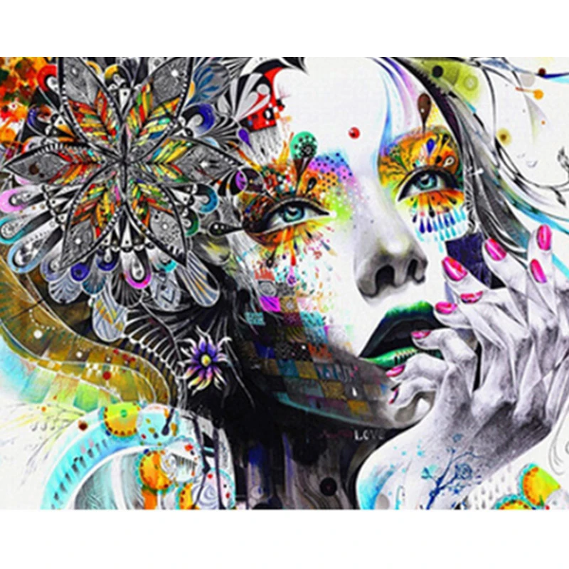 Art Pictures DIY Painting By Numbers Kit For Adult Unique Gift Draw On Canvas Oil Paintings Coloring By Number Modern Home Decor