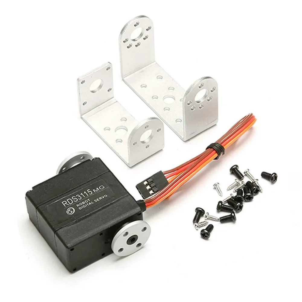 Rds3115mg 17kg Digital Metal Gear Servo Dual Shaft 180 270 Angle For Rc Robot Parts Accessories Aliexpress