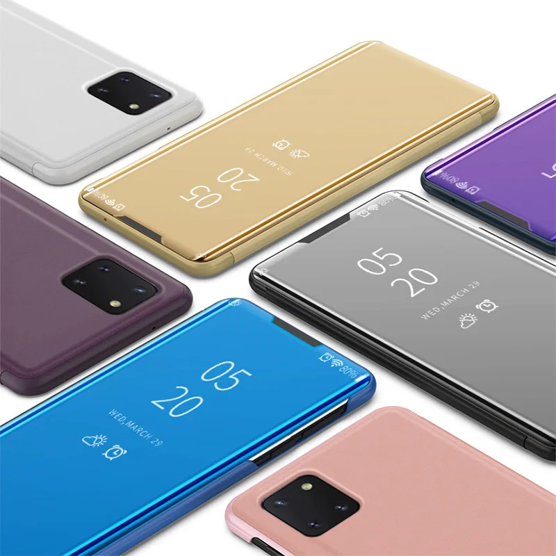 Умный зеркальный флип-чехол для Samsung Galaxy S20 Plus Ultra S10 S9 S8 A71 A51 A81 A91 A70 A50 A40 A30 A20 A10 A50S A30S