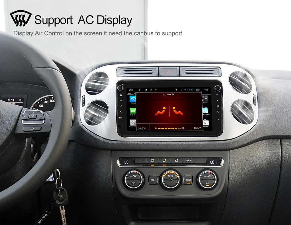 Flash Deal Uniway 8" 2 din android 8.1 car dvd for vw passat b6 b7 golf 5 6 tiguan polo octavia rapid fabia multimedia navigation player 7