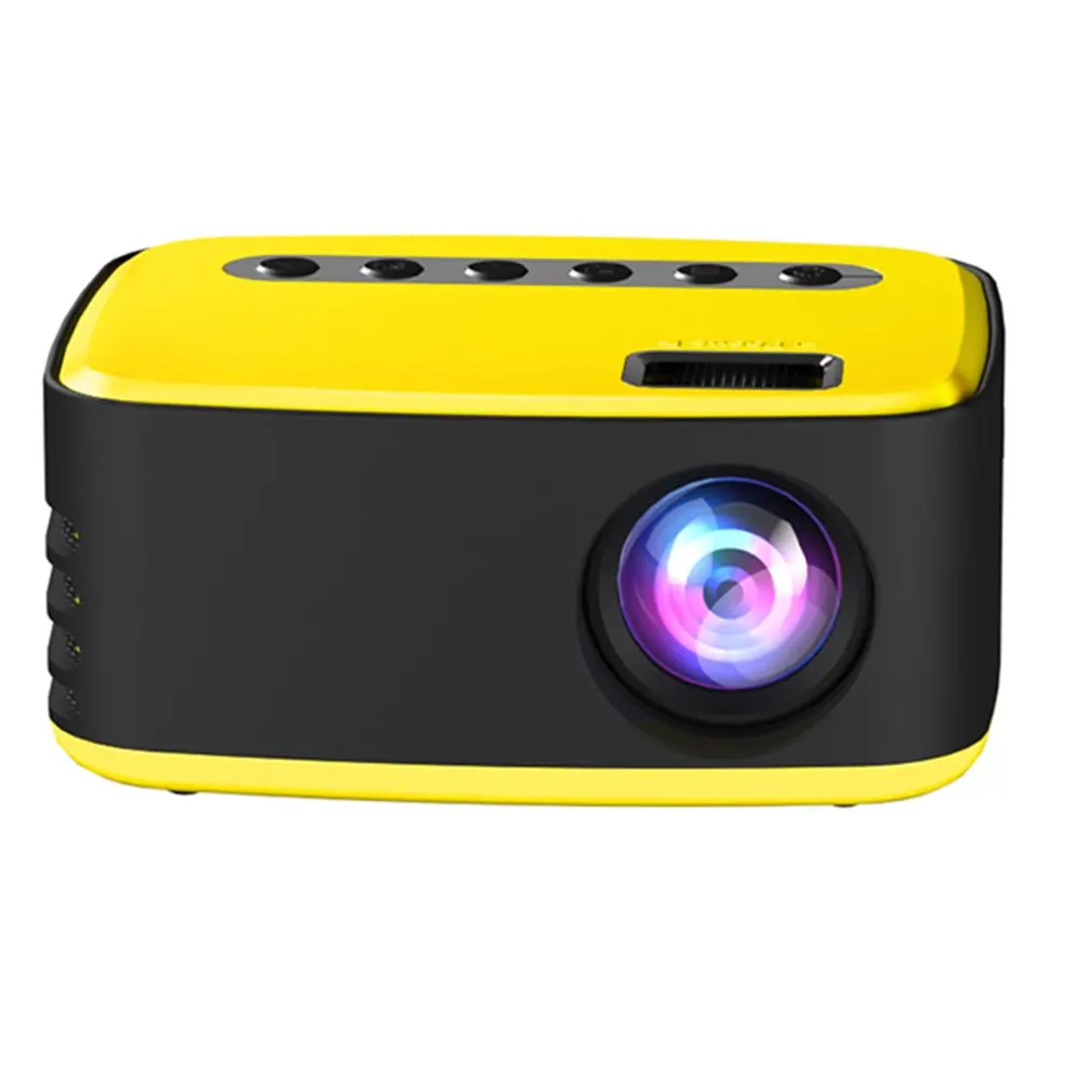 T20 Mini Portable 1080P USB HD LED Home Media Video Player Cinema Projector 320x240 Pixels Supports Easy To Carry
