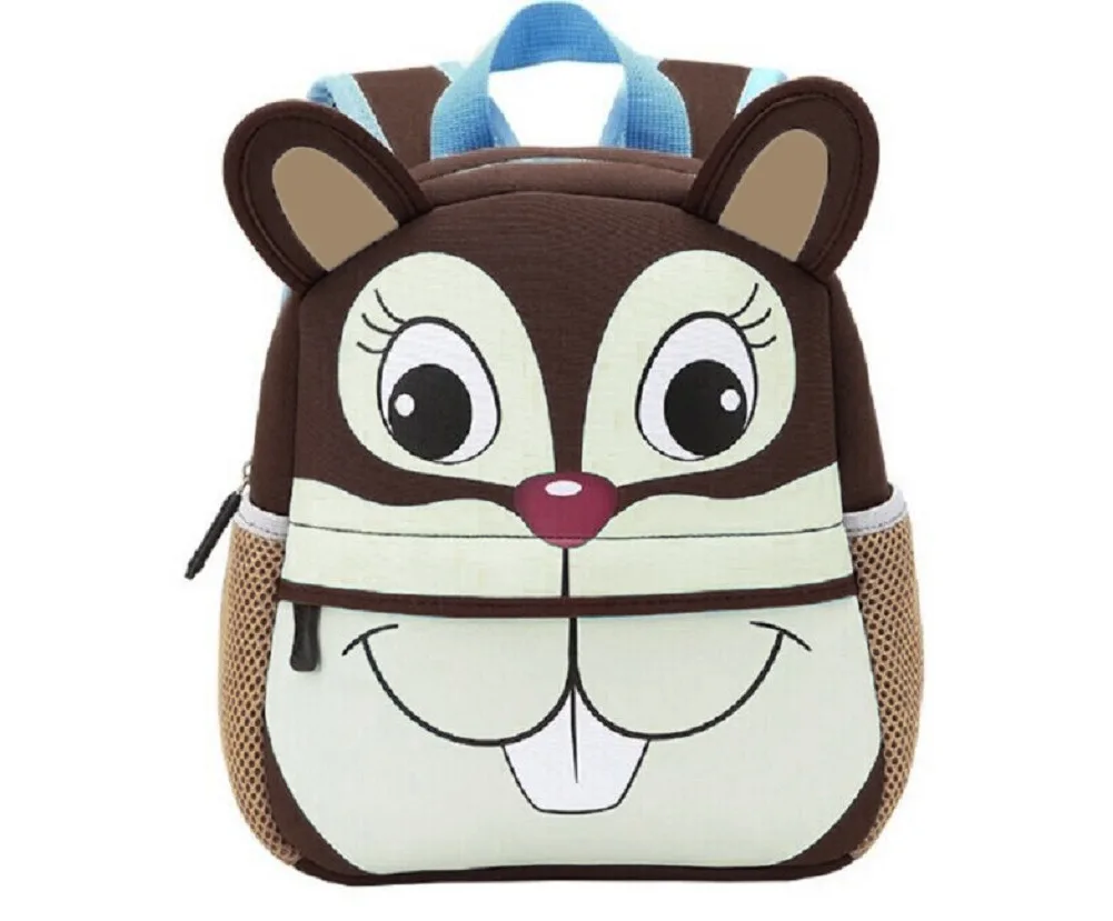 Местный запас ребенок малыш рюкзак в детский сад школьный ребенок мультфильм животных сумка на плечо