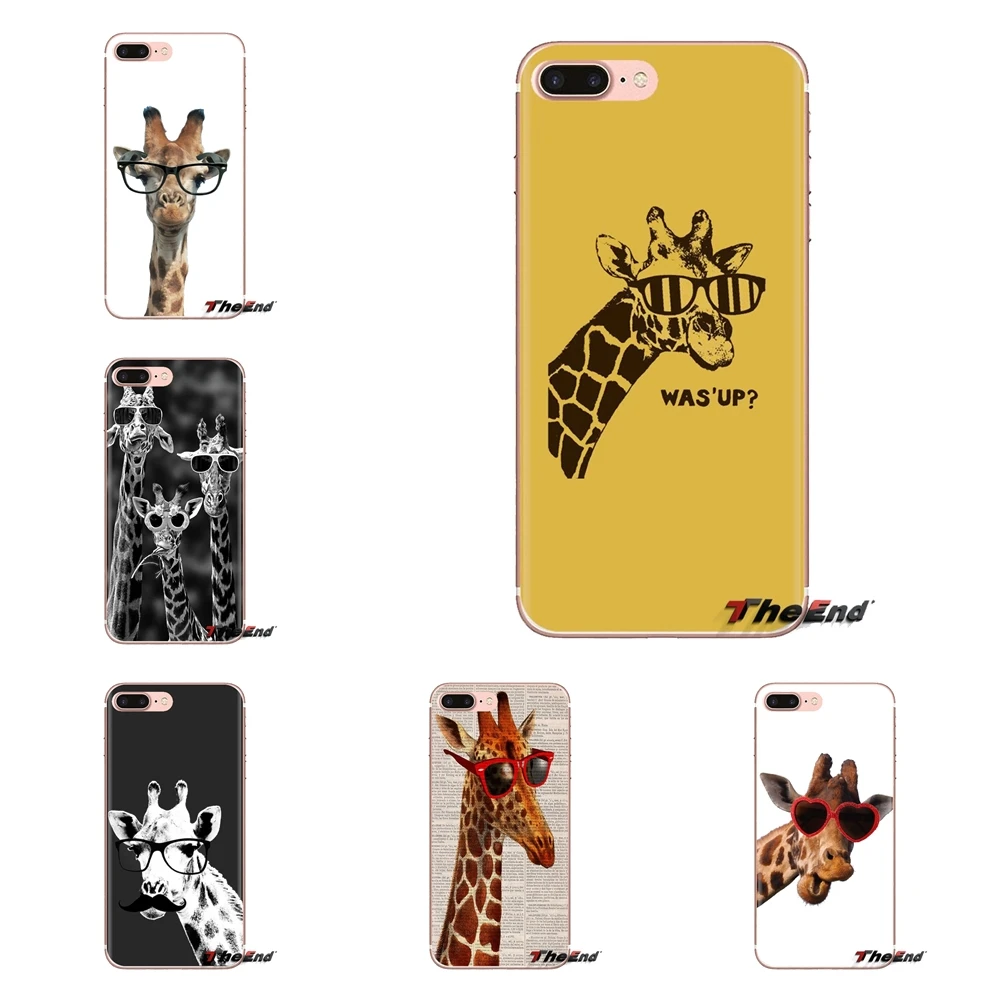 Phone Cases For Huawei G7 G8 P7 P8 P9 P10 P20 P30 Lite Mini Pro P Smart Plus 2017 2018 2019 Sunglasses Giraffe spectacles Animal |