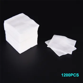 

1200Pcs Nail Polish Remover Cotton Wipes UV Gel Tips Remover Cleaner Paper Polish Art Cleaning Manicure Tools