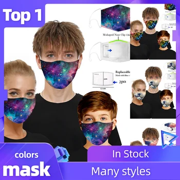 

1pc Mouth Mask With 2 Pcs Filters Dustproof Windproof Foggy Haze Pm2.5 Mascarilla Gasket Face Mask Mascarillasmondkapjes