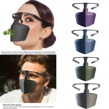 

New Outdoor Security Isolation Mask Face Shield Protection Fully Sealed Plastic Anti-fog Seal Mouth Hood Protective Masks