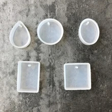 1/5 יח'\סט מים זרוק אפוקסי סיליקון עובש גביש יהלום צמיד תליון תכשיטי Doming עובש שרף ליהוק עובש קרפט(China)