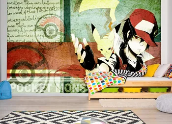 

[Self-Adhesive] 3D Murals For Pokemon 848 Japan Anime Wall Paper mural Wall Print Decal Wall Murals Belly