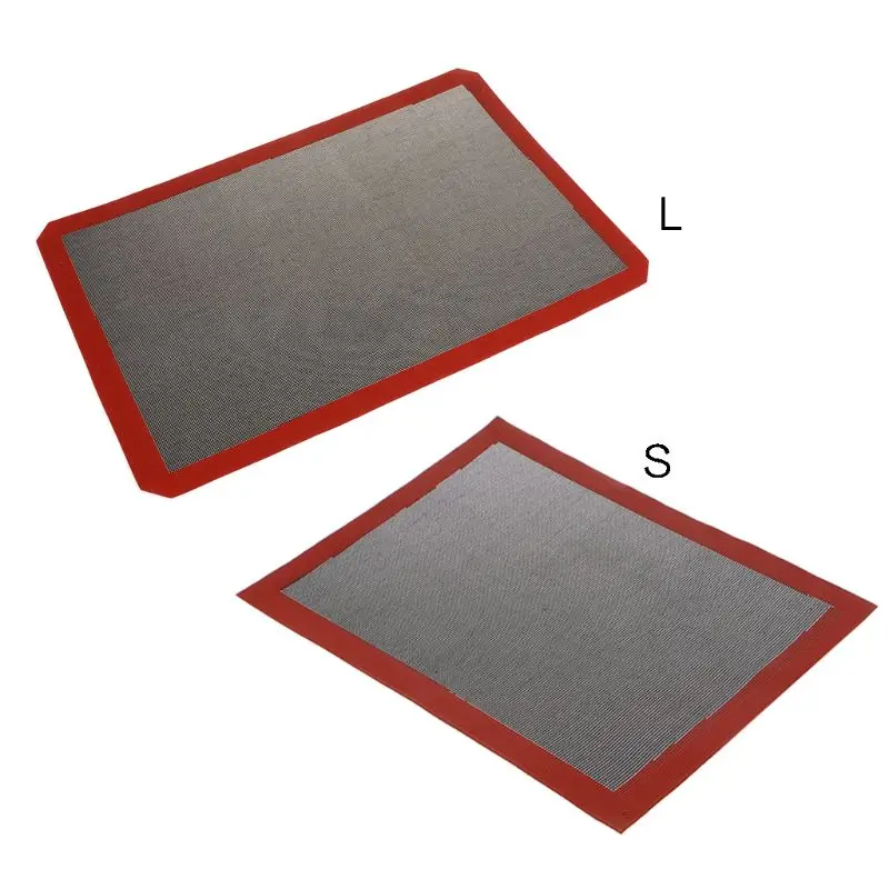 Perforated Baking Mat Silica Gel Non-Stick Mesh Gridiron Bakery Sheets Oven Liner Tool For Cookie Bread X4YD