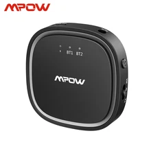 Mpow Bluetooth 5,0 аудио приемник передатчик 2 в 1 APTX HD APTX низкая задержка 3,5 мм аудио адаптер для ТВ наушники ПК динамик