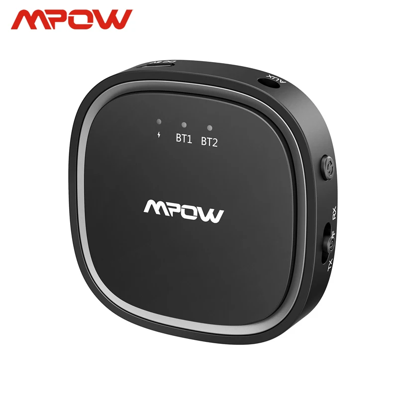 Аудиоприемник Mpow Bluetooth 5 0 передатчик 2 в 1 APTX HD с низкой задержкой аудиоадаптер 3 мм