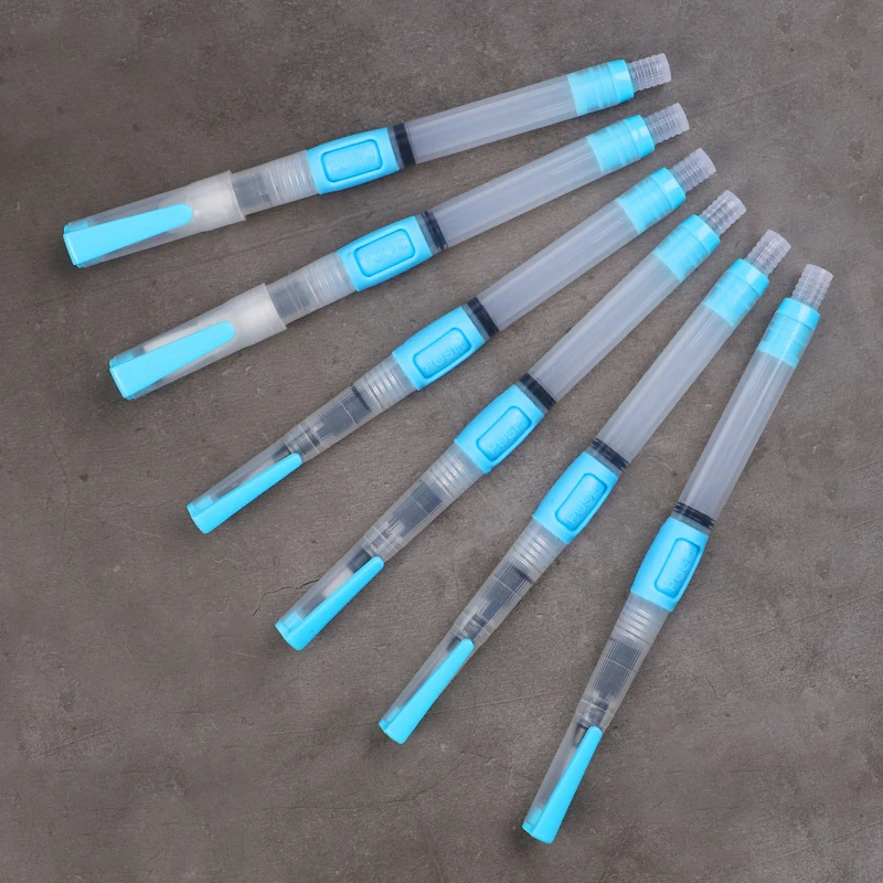 6 Pcs Press Soft Fountain Pens Irrigation Brush Water Storage Pen Water