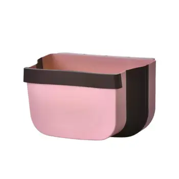 

Folding Trash Can Kitchen Cabinet Garbage Door Hanging Can Wall Mounted Trash Bin Car Toilet Waste Storage tools