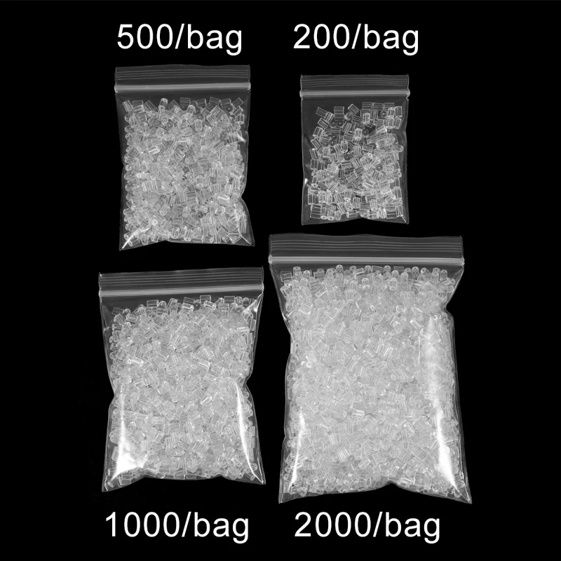 200-2000pcs Soft Silicone Rubber Earring Back Stoppers for
