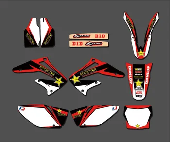 

Full set Sticker Kit Free Customized Number & Name Graphics Decals For Honda CRF450R CRF450 2002 2003 2004 CRF 450 CRF 450R 04