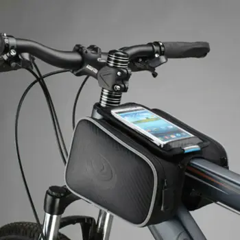 

Waterproof Cycling Bike Bicycle Front Frame Tube Handlebar Bag Mobile Phone Storage Organizer Case Outdoor Sports Camping Bags