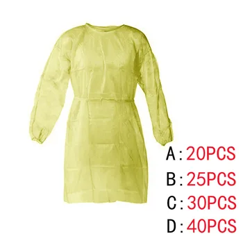 

Disposable Protective Isolation Clothing Anti-Spitting And Anti-Oil Stain Protective Dust-proof Virus protection
