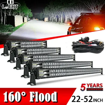 

CO LIGHT 420W 620W 820W 980W 1020W Off Road LED Light Bar 2-Rows Spot Flood Combo Beam 12V 24V LED Work Lamp for 4x4 UTV ATV SUV