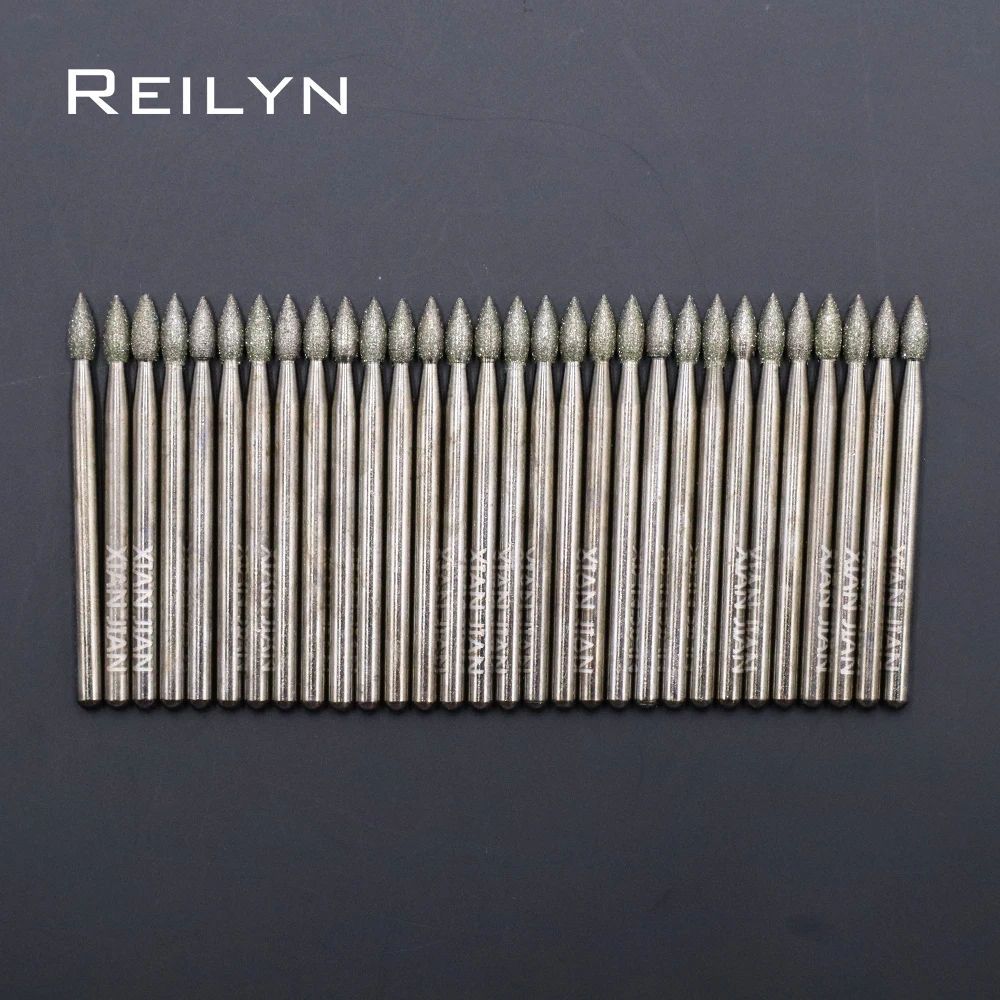 

Free shipping 30pcs Grit size #150 diamond abrasive bits grinding needle manicure knife naild beautifying dremel/rotary tools