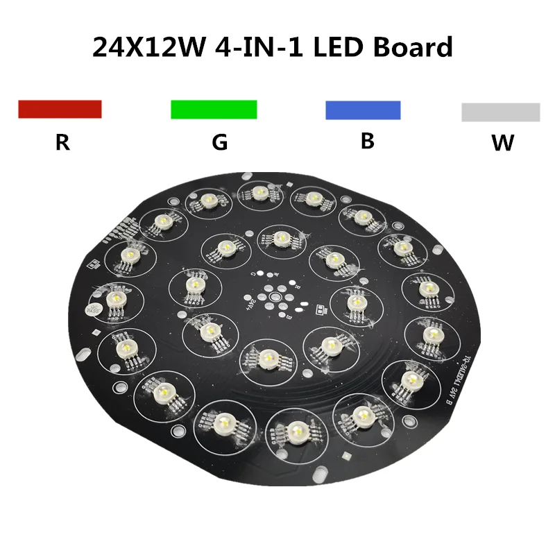 12 Вт RGBW лампы 24X12W PAR светодиодная плата профессиональный сценический свет