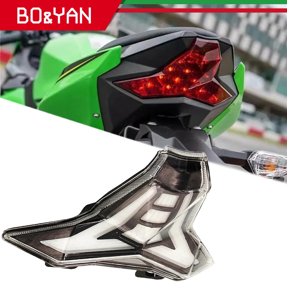 Для Kawasaki Z1000 Ninja400 Ninja250 ZX10R 2016 2017 2018 мотоциклетный светодиодный задний фонарь с