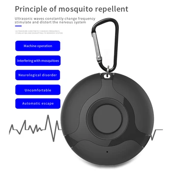 

1pcs Anti Mosquito Repellent Outdoor Ultrasonic Electronic Roach Control USB Charging Repellents Garden Supplies