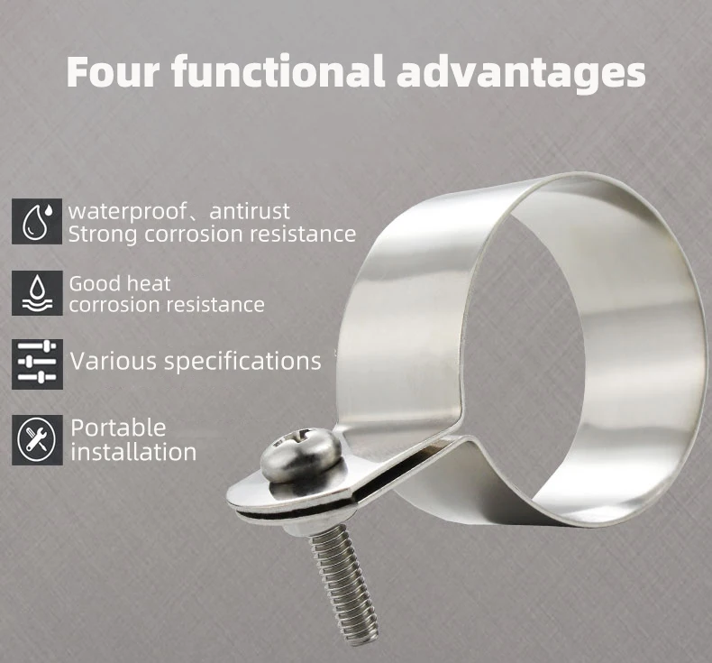 304 de aço inoxidável ohmic aterramento braçadeira