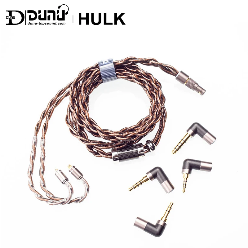 Обновленный кабель DUNU HULK для Hi-Fi аудио IME с MMCX 2 Pin 0,78 мм/QDC 4 коннектора(3,5 мм стерео/2,5 мм/4,4 мм сбалансированный/3,5 мм Pro