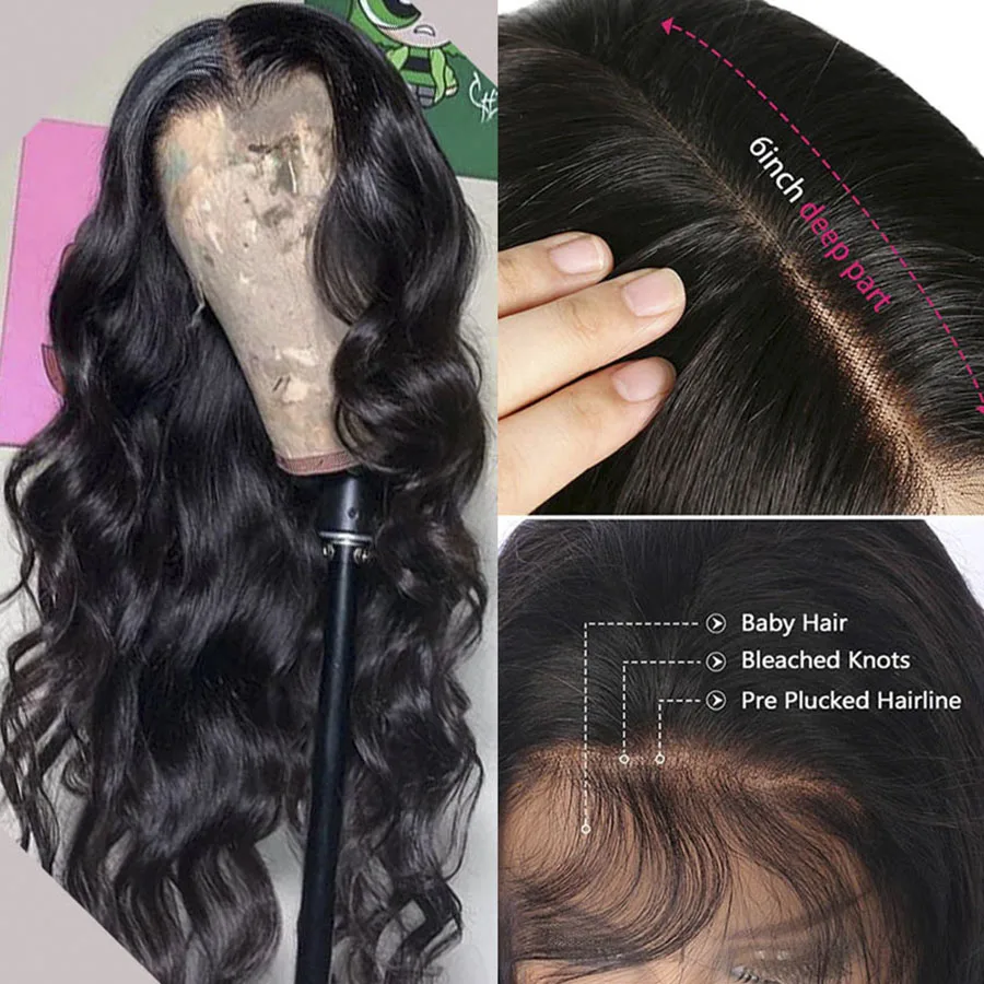 body wave lace closure wig