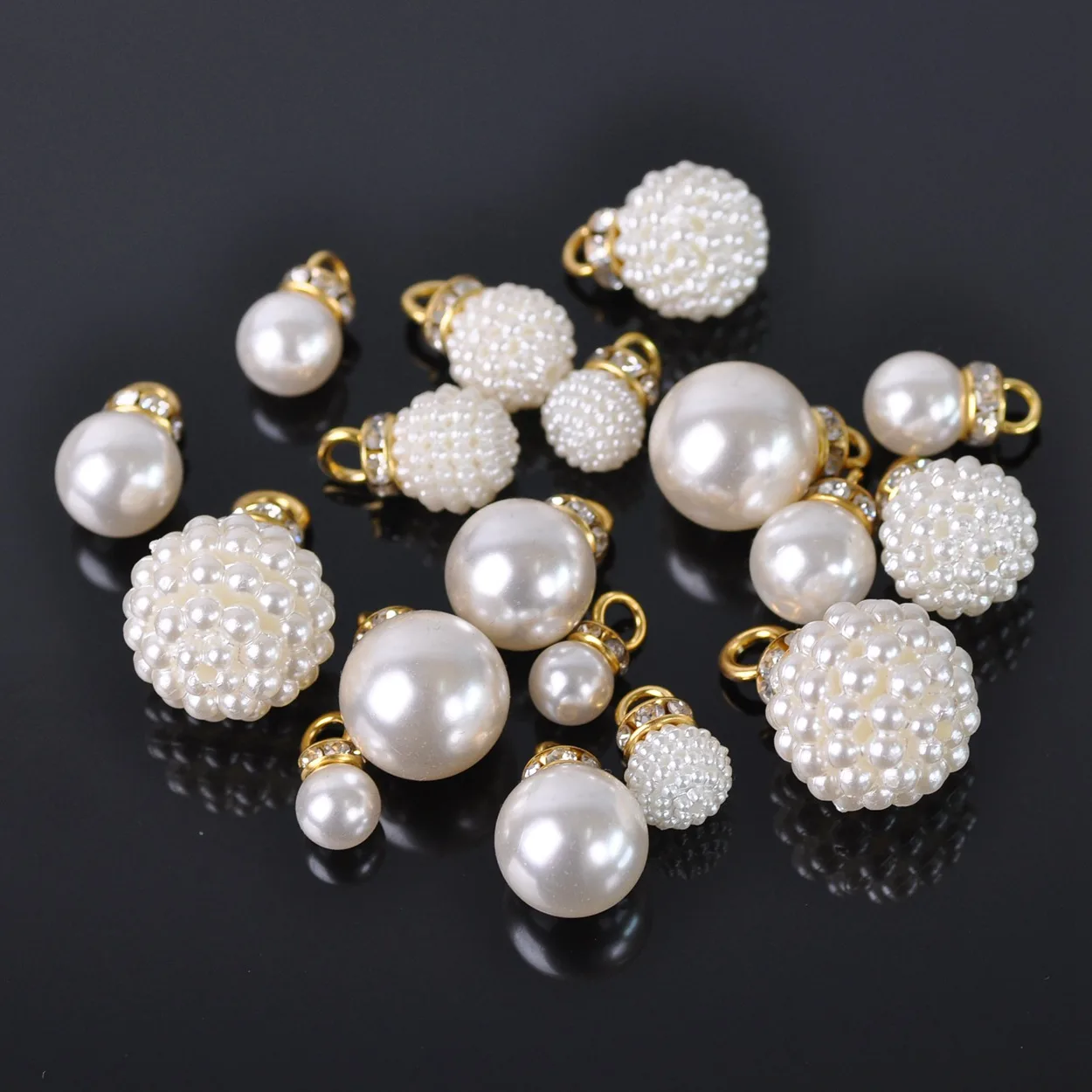 10pcs ABS Plastic Imitation Pearl 8x15 10x17 12x19 14x22 16x24 20x27mm Loose Pendants Beads For Jewelry Making