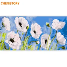 

CHENISTORY 60x120cm flowers Frame DIY Painting By Numbers Acrylic Paint By Numbers For Living Room Decors Large Size