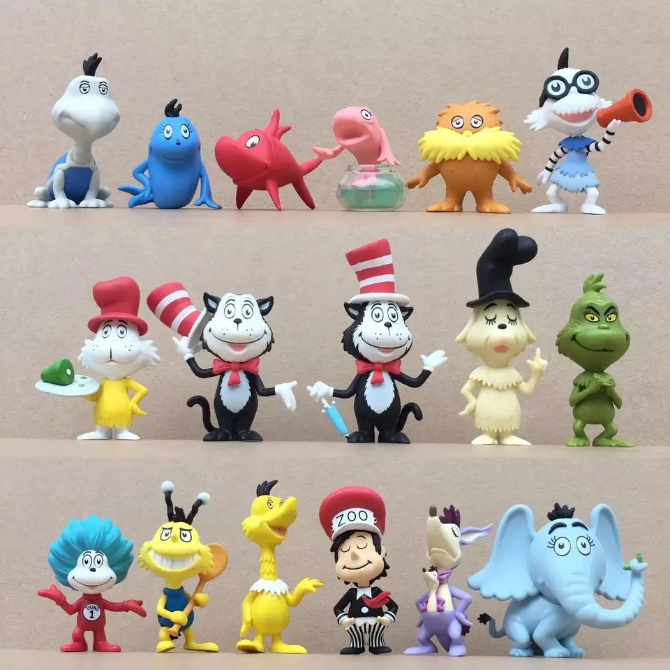 Dr Seuss Mystery Mini SAM'S FRIEND w/шляпа винил Сэм я книга фигурка вещь 1 2 виниловые Фигурки Коллекционная модель игрушка подарок